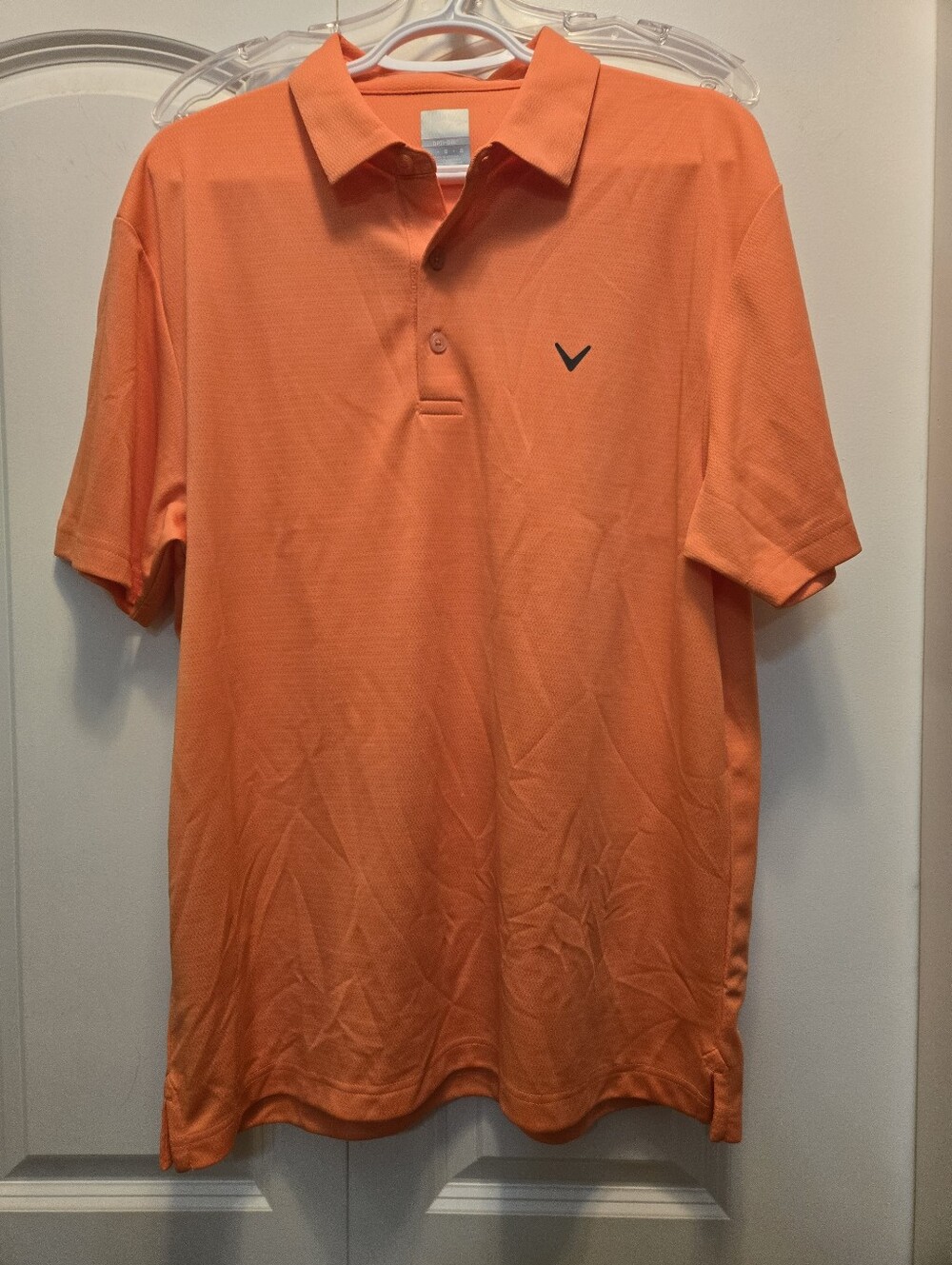Callaway Orange Men’s Polo with Chevron Logo